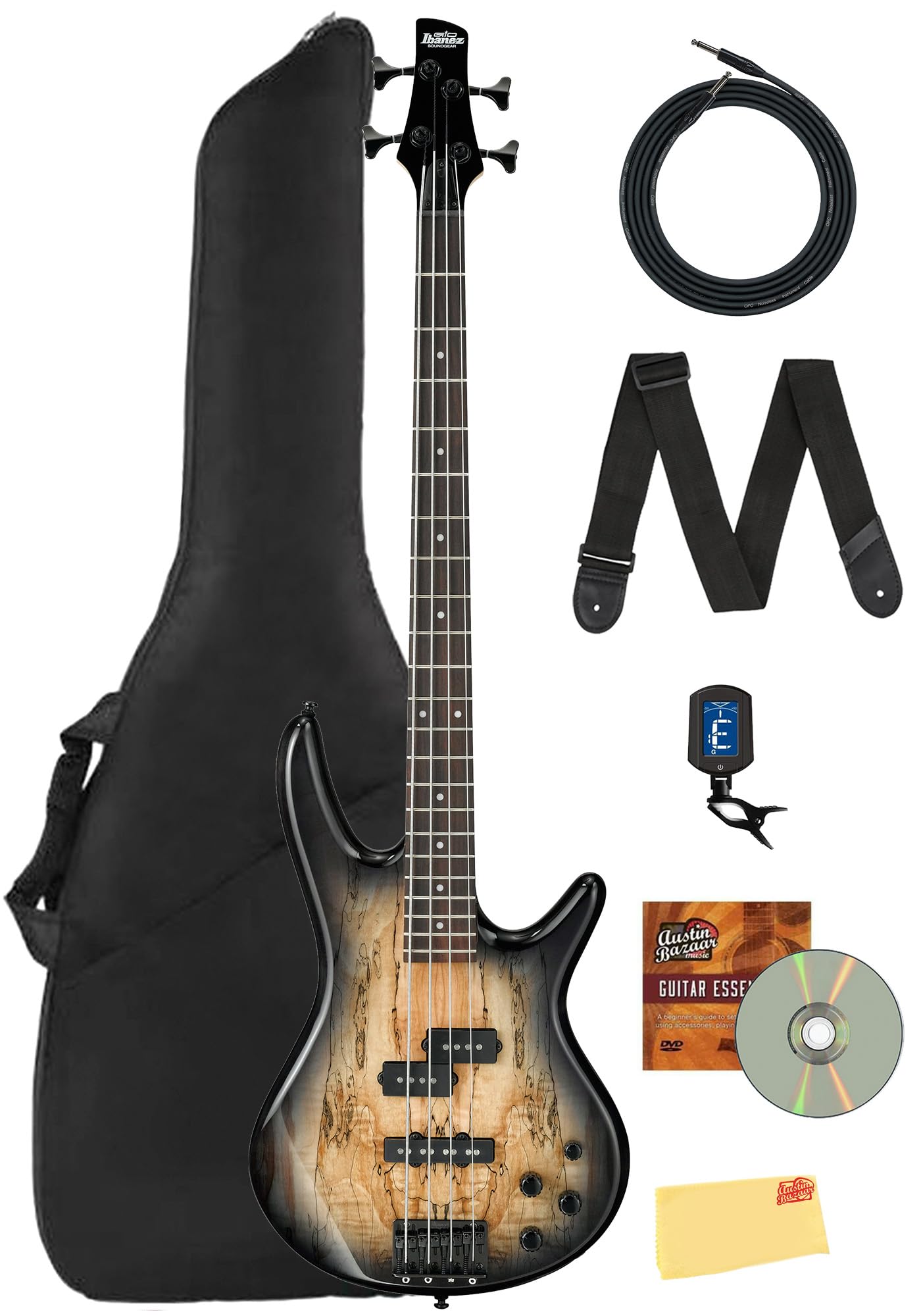 Amazon.com: Ibanez GSR200SM SR GIO Bass Guitar - Natural Grey